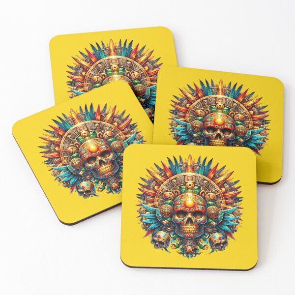 Item preview, Aztec Skull Majesty Ancient Civilization Inspired Art designed and sold by WickedAI.