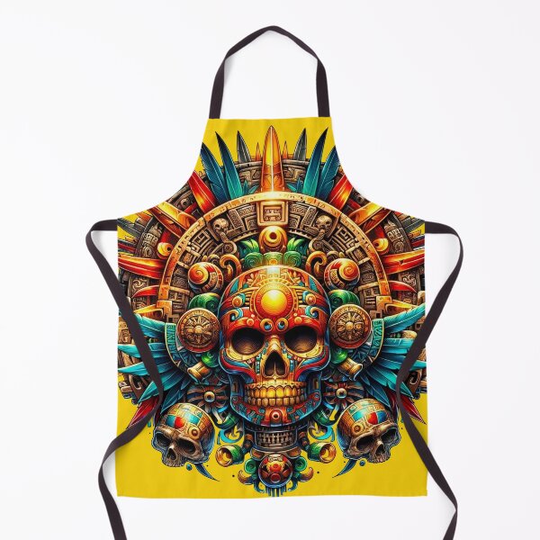 Item preview, Aztec Skull Majesty Ancient Civilization Inspired Art designed and sold by WickedAI.