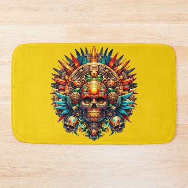 Item preview, Aztec Skull Majesty Ancient Civilization Inspired Art designed and sold by WickedAI.