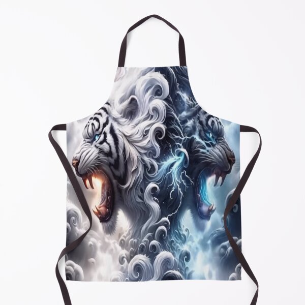 Item preview, Tigers surrounded by clouds and lightning designed and sold by TroviTutto.