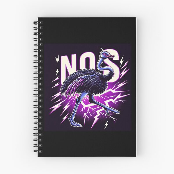 Item preview, $NOSS "Racing Radiance: Ostrich Unleashing Purple Lightning" designed and sold by zzz888.