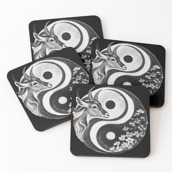 Item preview, The Chinese Goat and Yin Yang designed and sold by elleci.