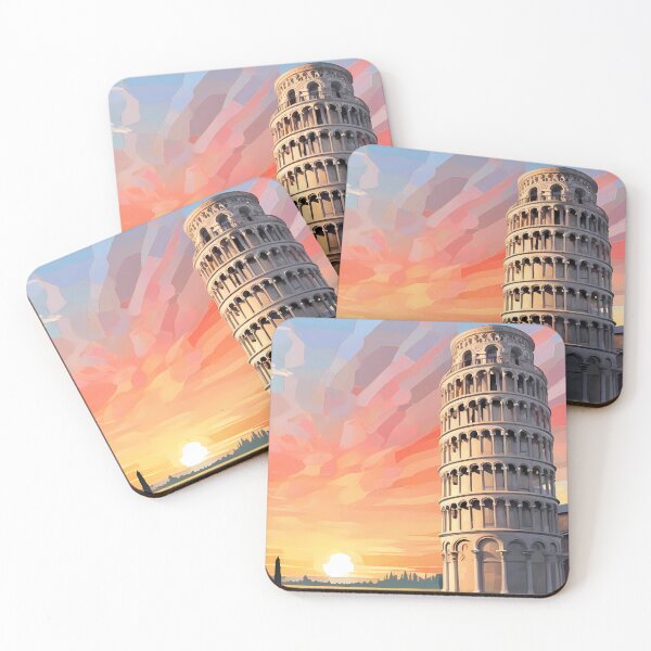 Item preview, Leaning Pisa Mosaic: Sunrise Wonder designed and sold by purrfect pattern.