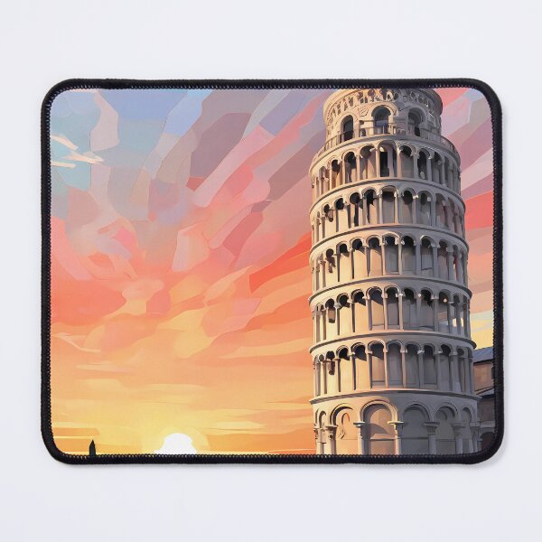 Item preview, Leaning Pisa Mosaic: Sunrise Wonder designed and sold by purrfect pattern.