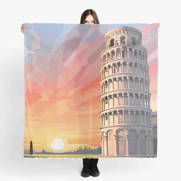 Item preview, Leaning Pisa Mosaic: Sunrise Wonder designed and sold by purrfect pattern.