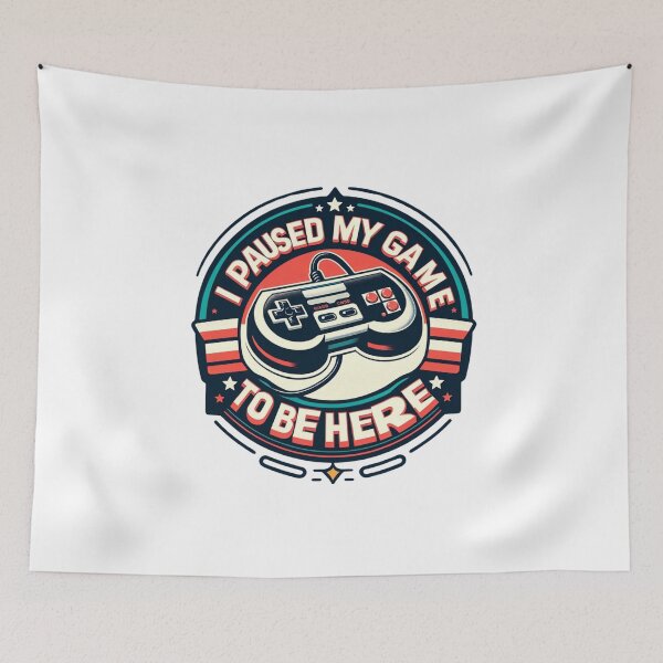 Item preview, I Paused My Game to Be Here - Gamer Humor designed and sold by creativechaster.