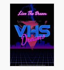 VHS Dreams Live the Dream - City Version Photographic Print