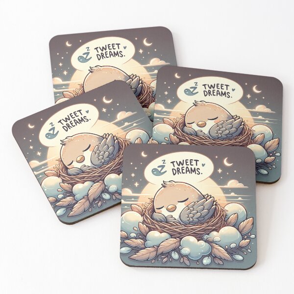 Item preview, Peaceful Cartoon Bird Sleeping in Nest designed and sold by Mugs and Shirts.