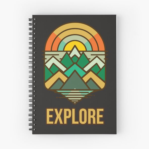 Item preview, Geometric Vibrant Retro Mountain Wilderness Sunset  designed and sold by Cheeky Companions.