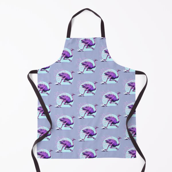 Item preview, $NOSS "Swift Luminescence: Ostrich Unleashing Purple Lightning" designed and sold by zzz888.