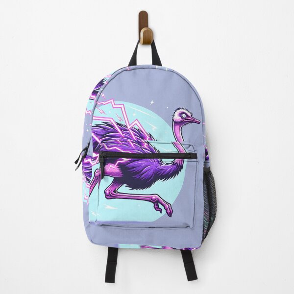 Item preview, $NOSS "Swift Luminescence: Ostrich Unleashing Purple Lightning" designed and sold by zzz888.