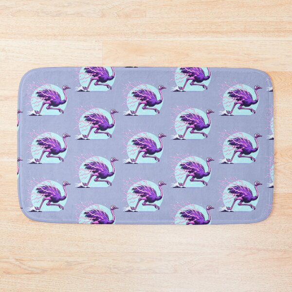 Item preview, $NOSS "Swift Luminescence: Ostrich Unleashing Purple Lightning" designed and sold by zzz888.