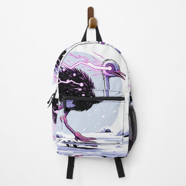 Item preview, $NOSS "Frosty Dash: Ostrich Unleashes Purple Lightning" designed and sold by zzz888.