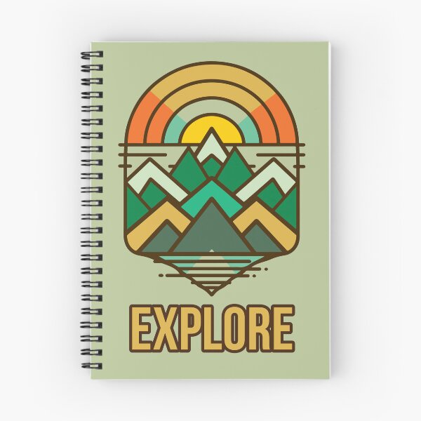 Item preview, Trailblazers Unite: A Journey Through the World's Majestic Mountainsetric Vibrant Retro Mountain Wilderness Sunset  designed and sold by Cheeky Companions.