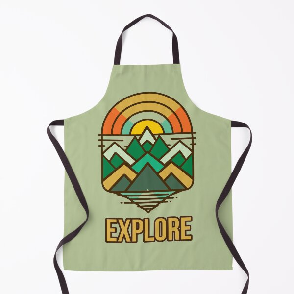 Item preview, Trailblazers Unite: A Journey Through the World's Majestic Mountainsetric Vibrant Retro Mountain Wilderness Sunset  designed and sold by Cheeky Companions.
