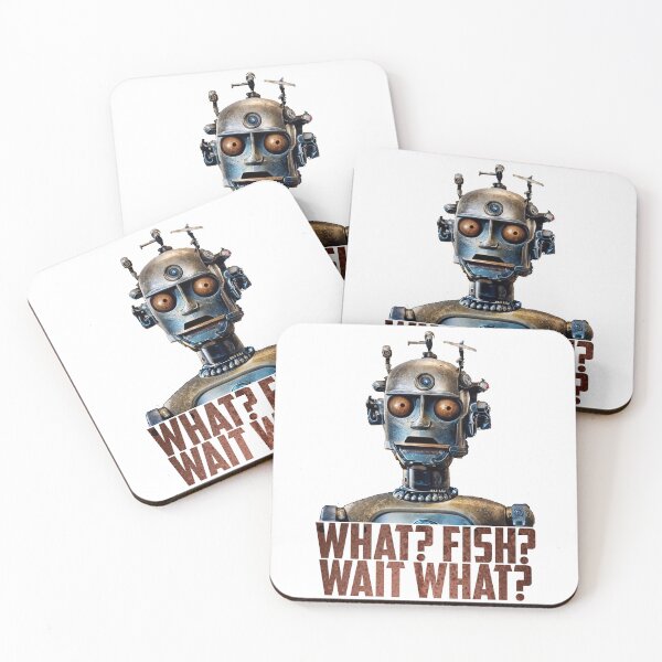 Item preview, Mr Robot and fish designed and sold by MrDaveLancz.