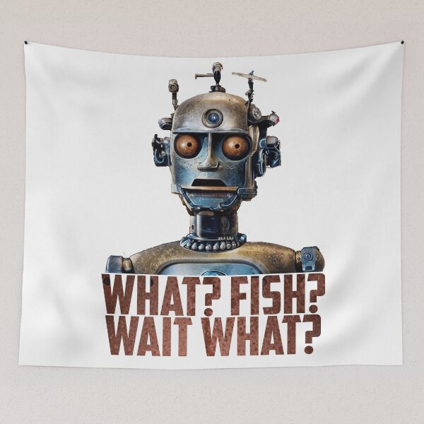 Item preview, Mr Robot and fish designed and sold by MrDaveLancz.
