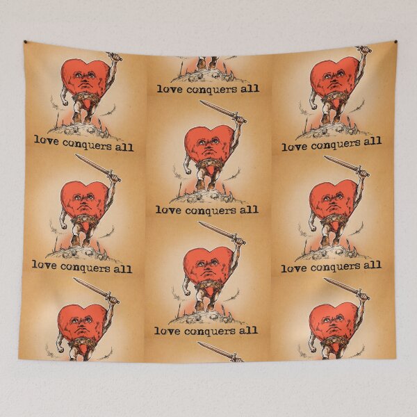Item preview, Play on Words "LOVE CONQUERS ALL" designed and sold by Pat McNeely.