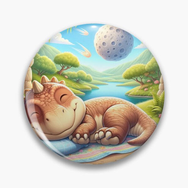 Item preview, Cozy Nap: Cartoon-style Scene with Cute Chubby T-Rex designed and sold by Mugs and Shirts.