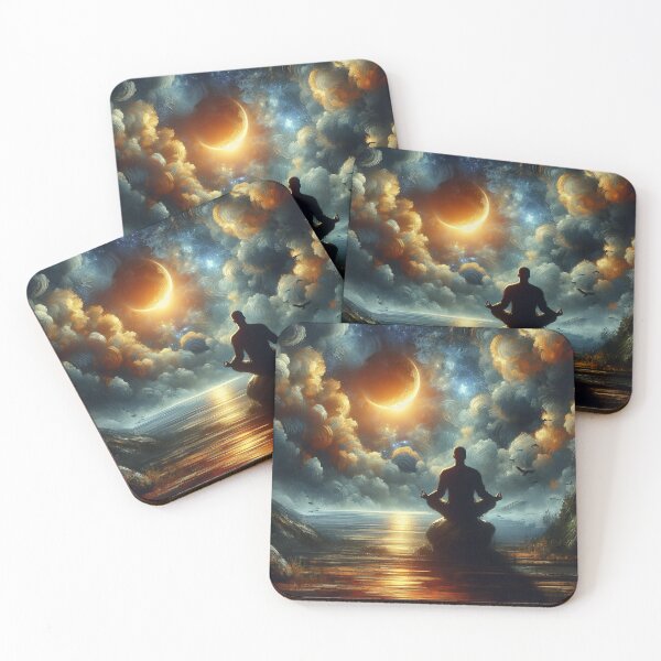 Item preview, "Harmony in Nature: Serene Meditation" designed and sold by Pearlsiwa.