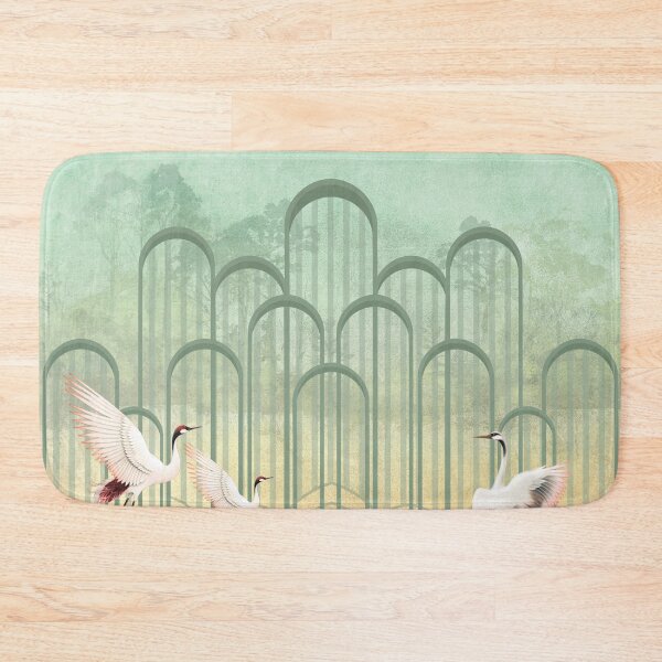 Item preview, Emerald Elegance: Tranquil Cranescape designed and sold by NArtdesigns.