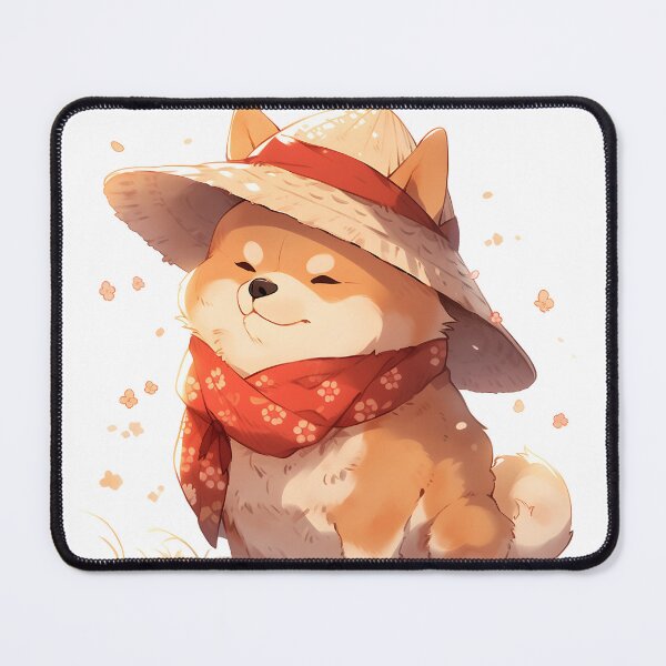 Item preview, Chubby Shiba dog with Hat and Red Scarf [RD_21] designed and sold by G-Teddy.
