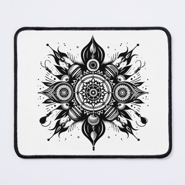 Item preview, Monochrome Mandala Rakhi - Elegant Black and White Raksha Bandhan Design designed and sold by toobel.