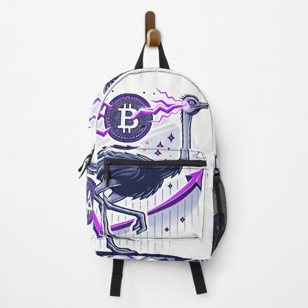 Item preview, $NOSS "Graceful Surge: Ostrich Unleashes Purple Lightning" designed and sold by zzz888.