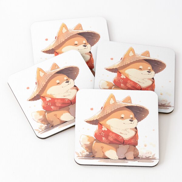 Item preview, Chubby Shiba dog with Hat and Red Scarf [RD_22] designed and sold by G-Teddy.