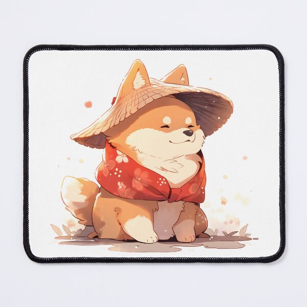 Item preview, Chubby Shiba dog with Hat and Red Scarf [RD_22] designed and sold by G-Teddy.