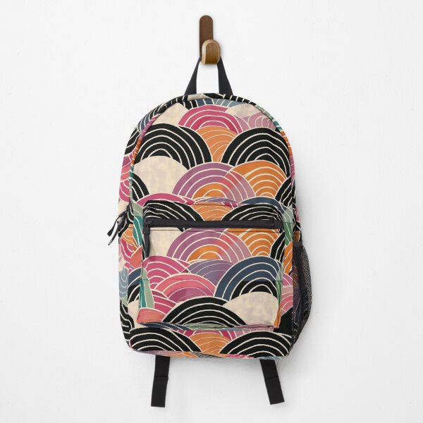 Item preview, Deco Wave: Abstract Art with Pink & Black Overlay designed and sold by meowjourney.