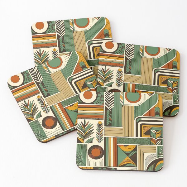 Item preview, Botanical Abstraction: Earth Tones and Geometric Flora designed and sold by M-ormin.