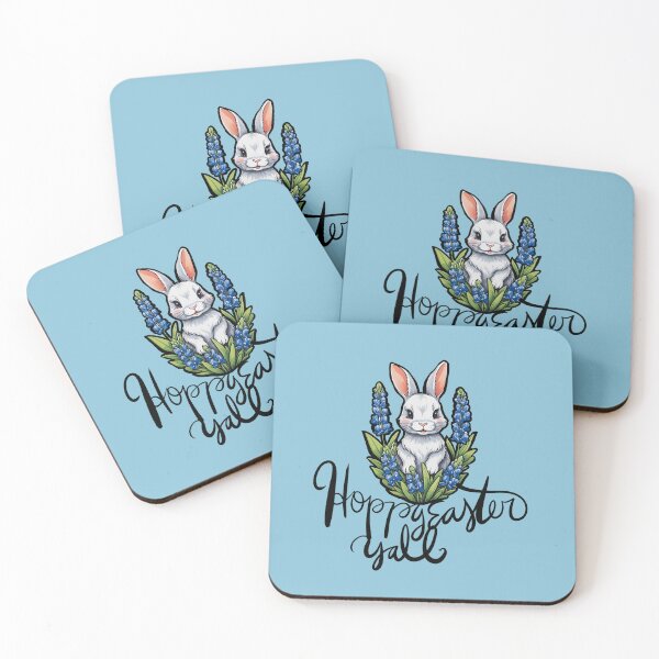 Item preview, Easter Texas Bluebonnets Bunny designed and sold by FrictionMaxxing.