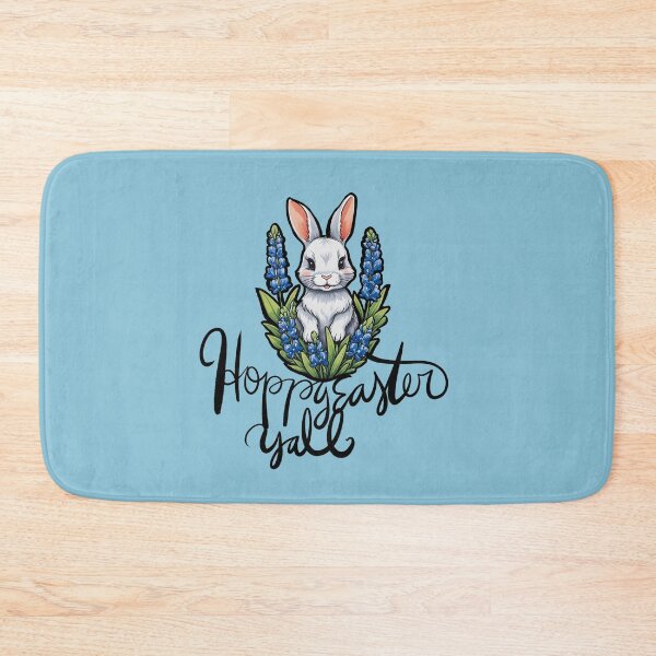 Item preview, Easter Texas Bluebonnets Bunny designed and sold by FrictionMaxxing.