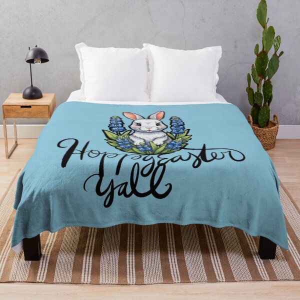 Item preview, Easter Texas Bluebonnets Bunny designed and sold by FrictionMaxxing.