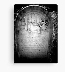 Headstone Canvas Print