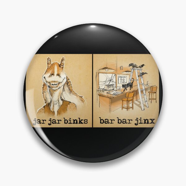 Item preview, Play on Words "BAR BAR JINX" designed and sold by Pat McNeely.