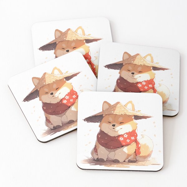 Item preview, Chubby Shiba dog with Hat and Red Scarf [RD_23] designed and sold by G-Teddy.