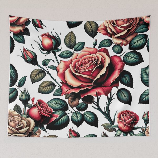 Item preview, Roses & Rosebuds designed and sold by MapleandHoney.