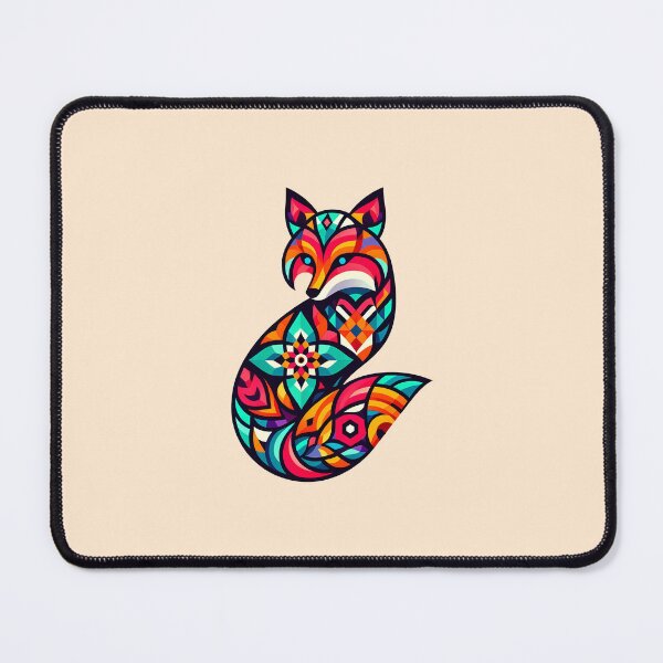 Item preview, Vibrant Geometric Fox: A Mosaic of Intricate Modern Art designed and sold by DethLock.