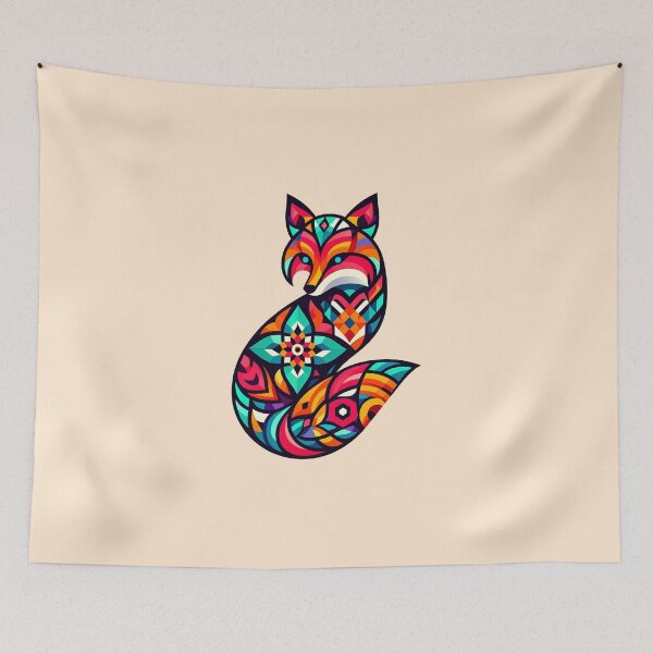 Item preview, Vibrant Geometric Fox: A Mosaic of Intricate Modern Art designed and sold by DethLock.