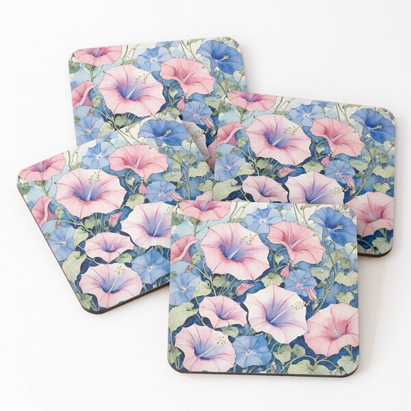 Item preview, Watercolor Morning Glories designed and sold by FrictionMaxxing.