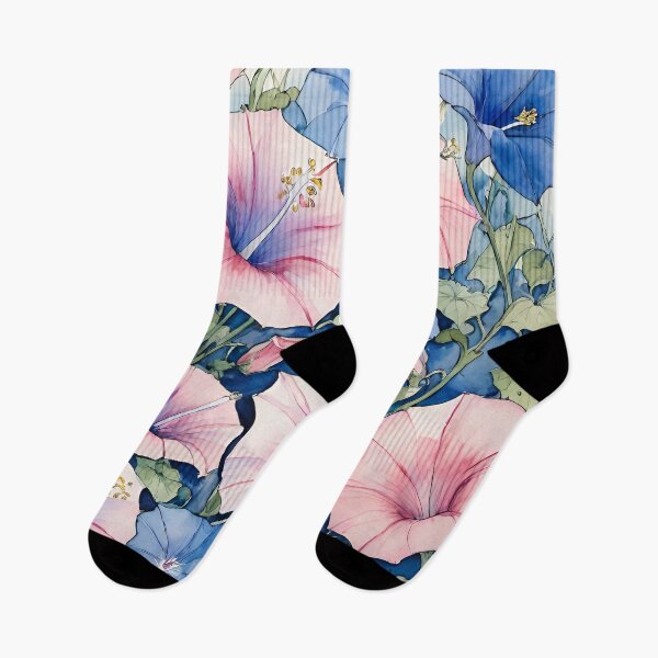 Item preview, Watercolor Morning Glories designed and sold by FrictionMaxxing.