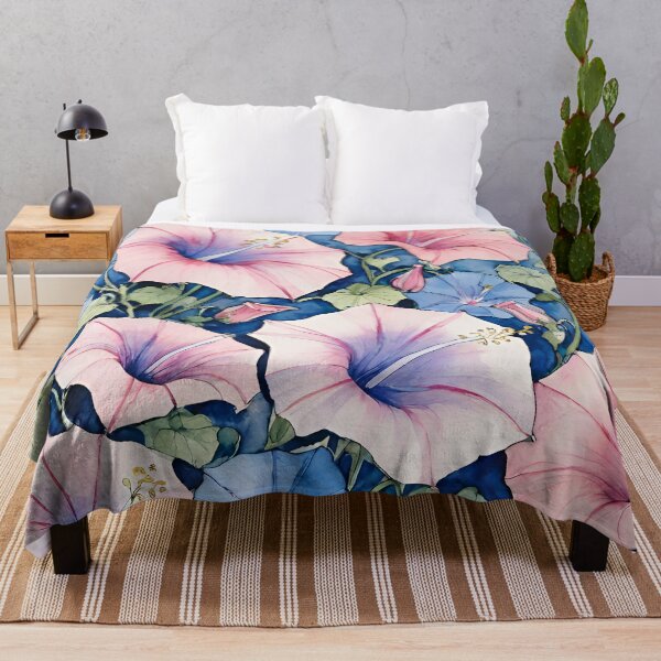 Item preview, Watercolor Morning Glories designed and sold by FrictionMaxxing.