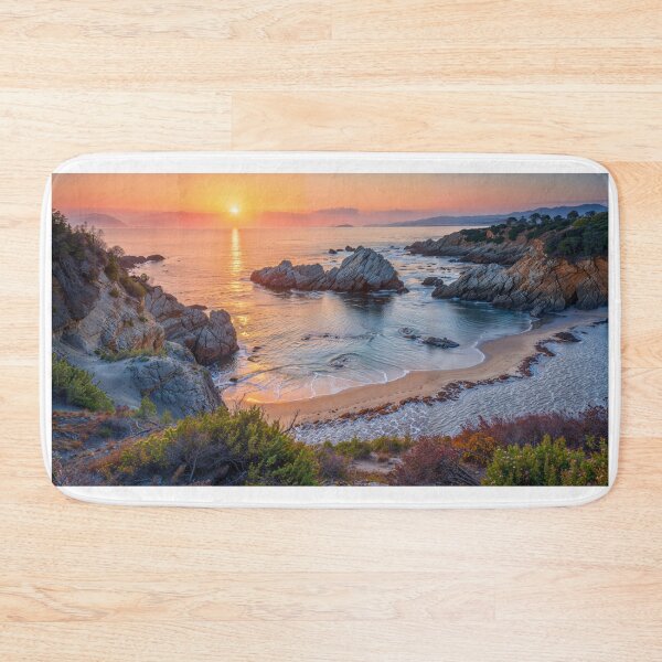 Item preview, Secluded Cove Sunrise designed and sold by Miguel's AI Store.