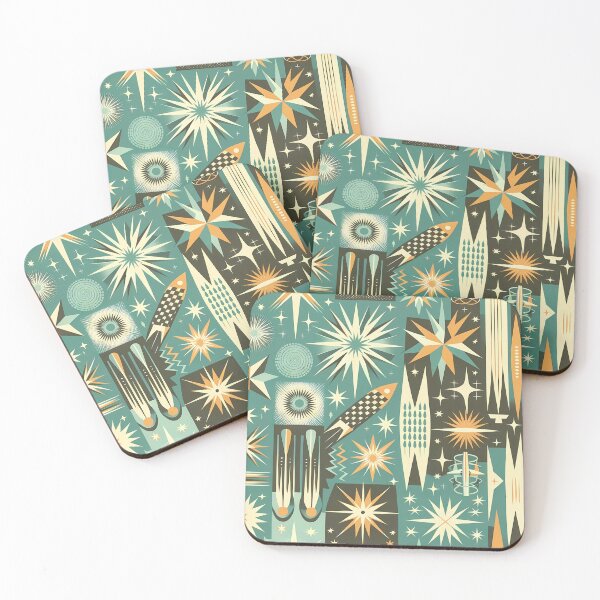 Item preview, Vintage Space Age: Retro Rockets and Celestial Patterns designed and sold by M-ormin.