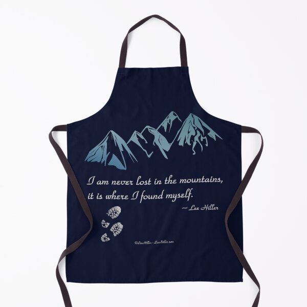 Item preview, I Am Never Lost In The Mountains Quote (on dark items) designed and sold by Lee Hiller Designs.