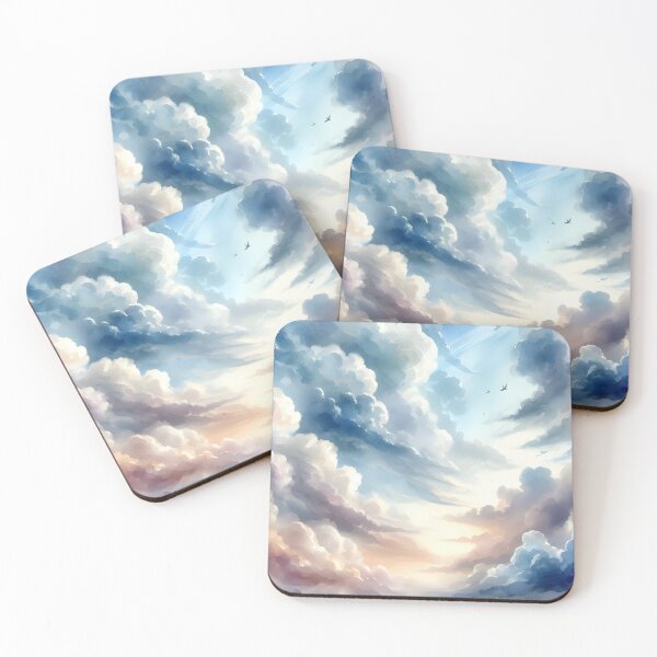 Item preview, Dreamy Watercolor Sky - Watercolor Clouds - Watercolor Space designed and sold by stylishdzign.