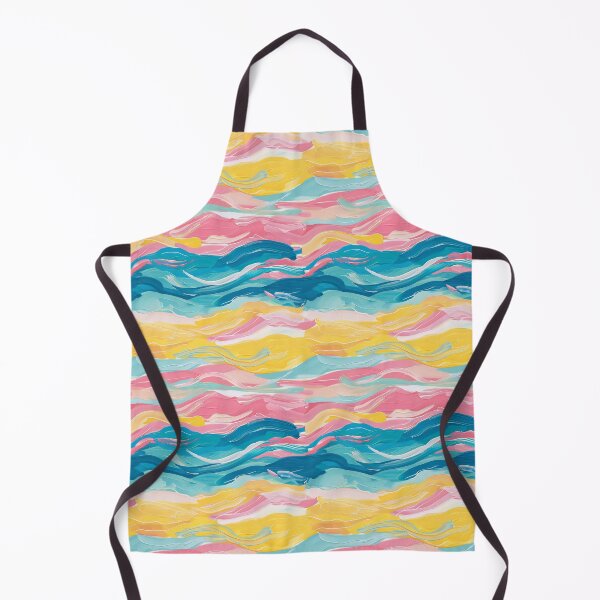 Item preview, Sun-Kissed Waves: Vibrant Abstract Painting designed and sold by meowjourney.