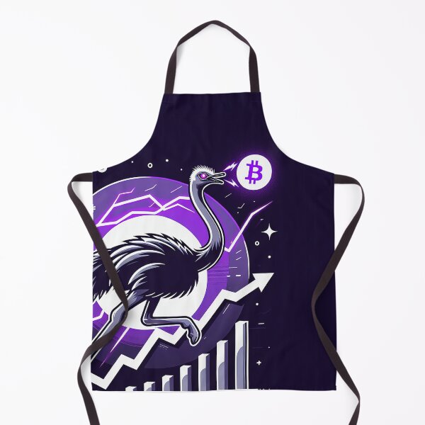 Item preview, $NOSS "Swift Luminescence: Ostrich Unleashing Purple Lightning" designed and sold by zzz888.